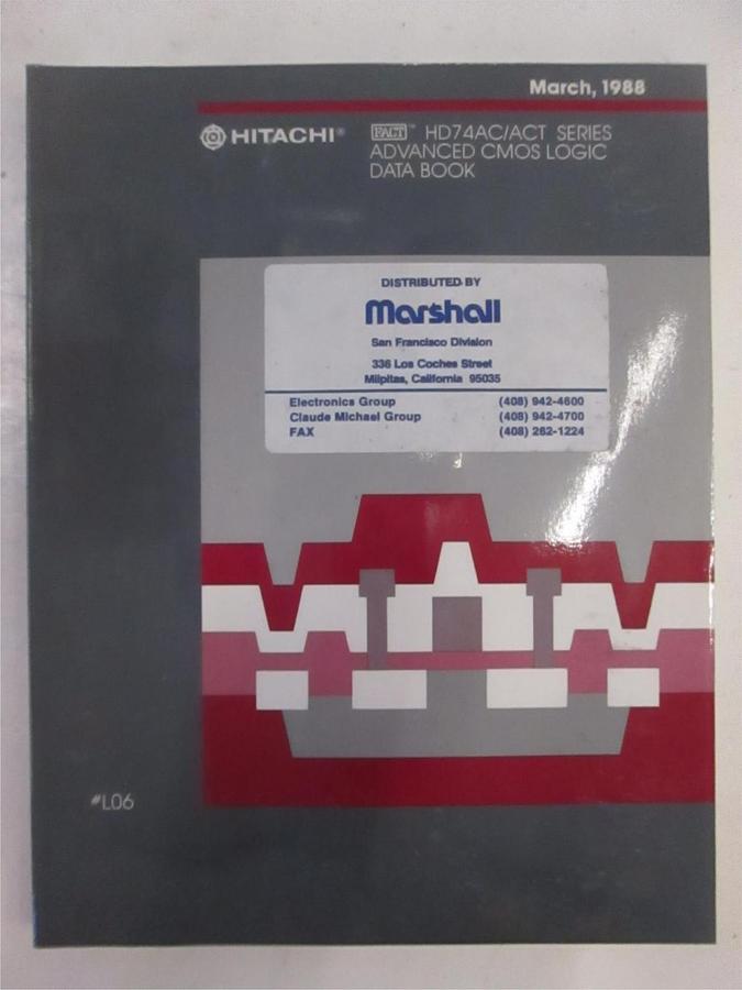 Used Hitachi HD74AC/ACT Advanced CMOS Logic Databook, Used