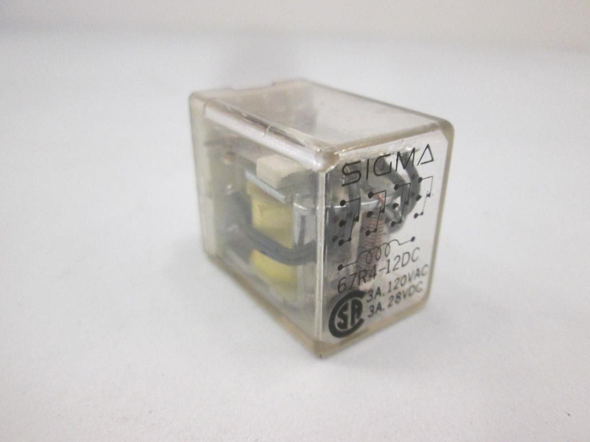 Used Sigma, 67R4-12DC, Relay, 120VAC, Used