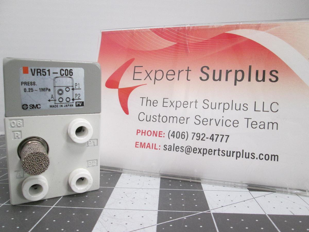 Used SMC VR51-C06 Pneumatic Two Hand Safety Control Anti-Tie-Down Check Valve