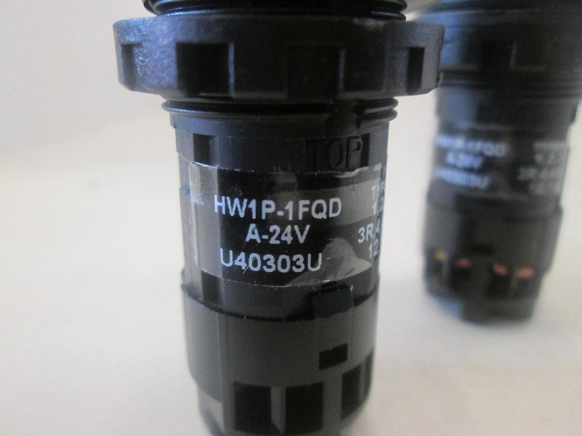 Used Idec, HW1P-1FQD, Orange Panel Mount Pilot Light, Used, Lot of 2