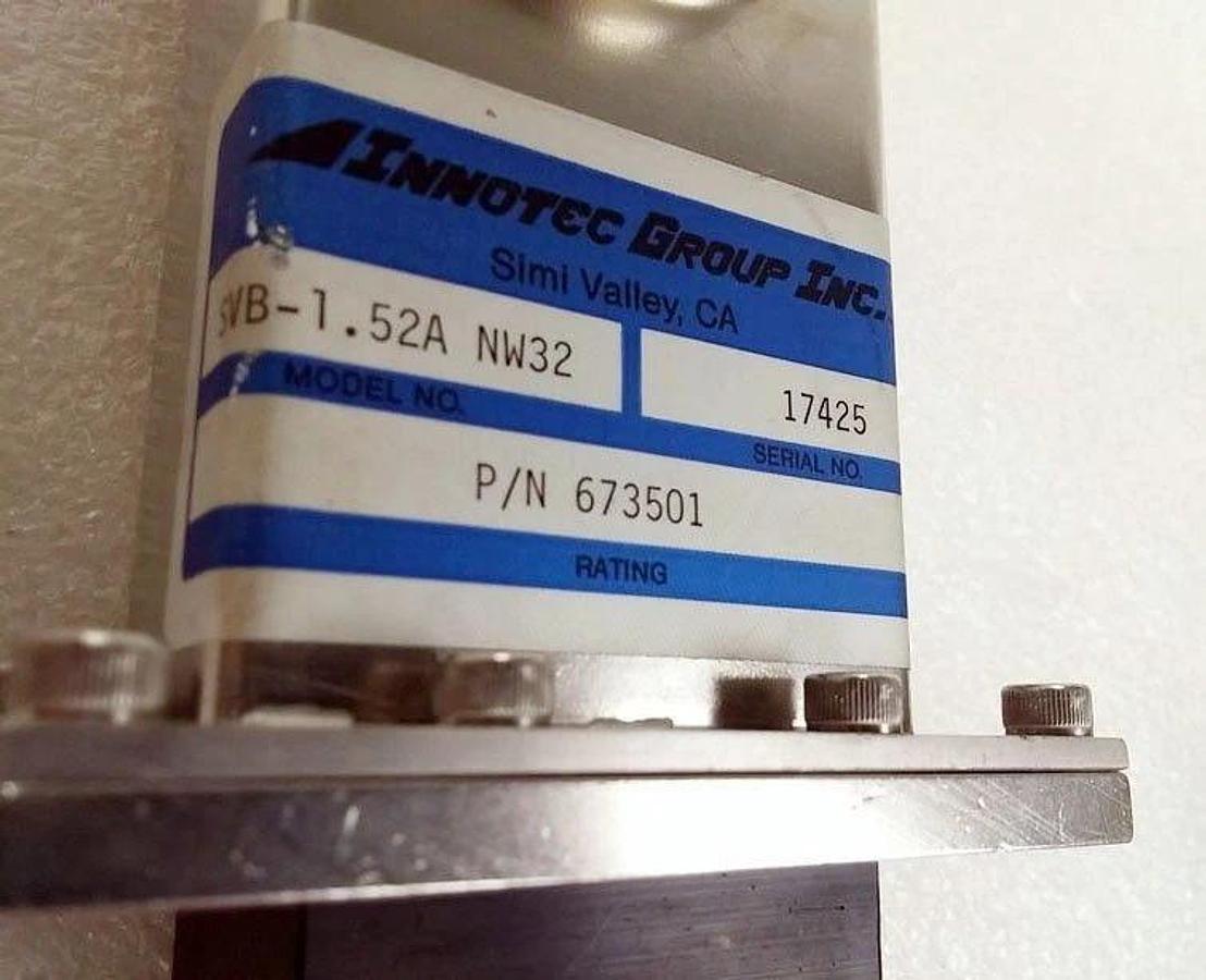 Used Innotec SVB-1.52A Gate Valve NW32 with Asco 834582, New