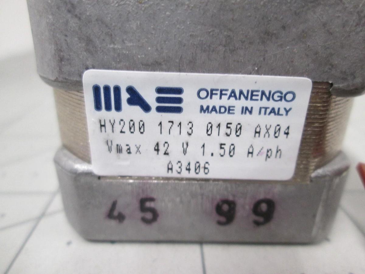 Used Mae Offanengo, HY200 1713 0150 AX04, Stepper Motor, Used