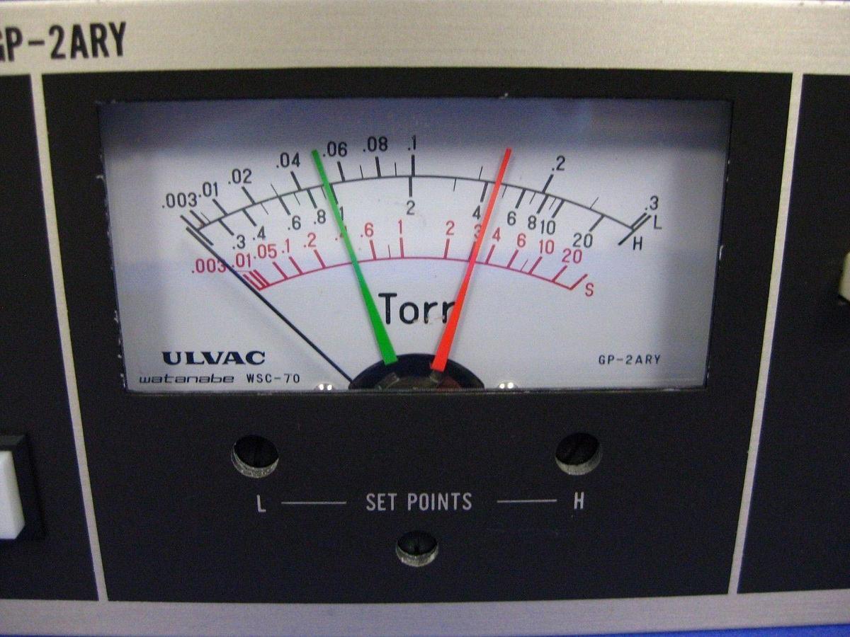 Used ULVAC GP-2ARY Gas Box Controller Vacuum Gauge, Pirani, Used
