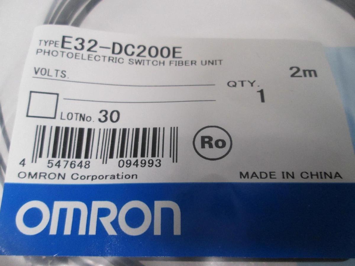 Omron, E32-DC200E, Photoelectric Switch Fiber Unit, 100-7059, New, Lot of 4