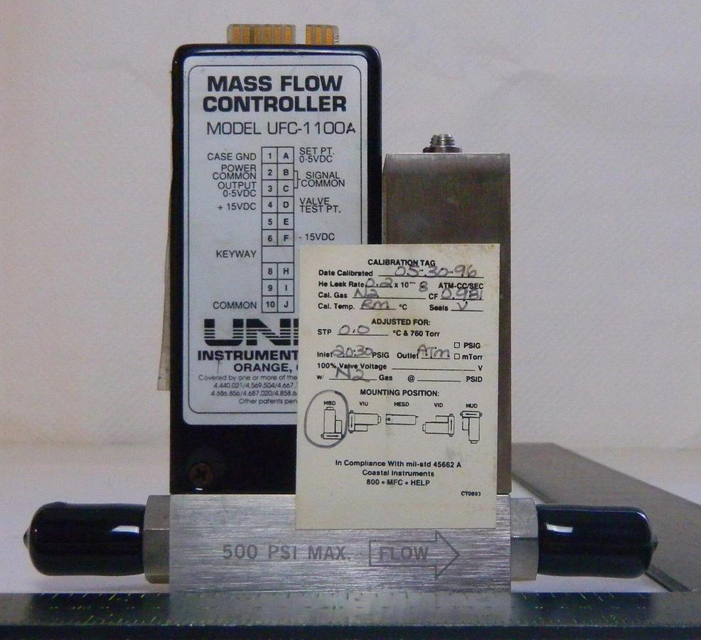 Used Unit UFC-1100A Mass Flow Controller ,Gas- O2,Range- 5SLM, Used