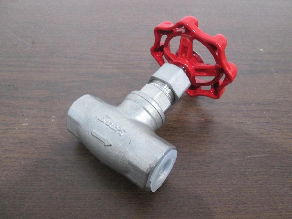 Used Sharpe, 40276, 200 CF8M, 1/2" Red Manual, Globe Valve, Used