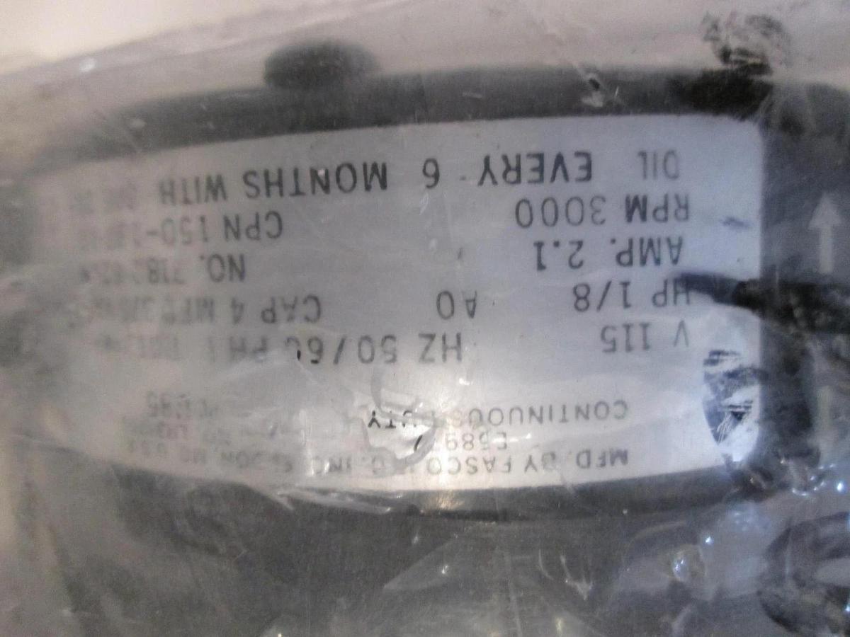 FASCO INDUSTRIES, 7182-6266, MAGNETIC PUMP 115V, 2.1 AMP, 1/8 HP, 3000RPM, New