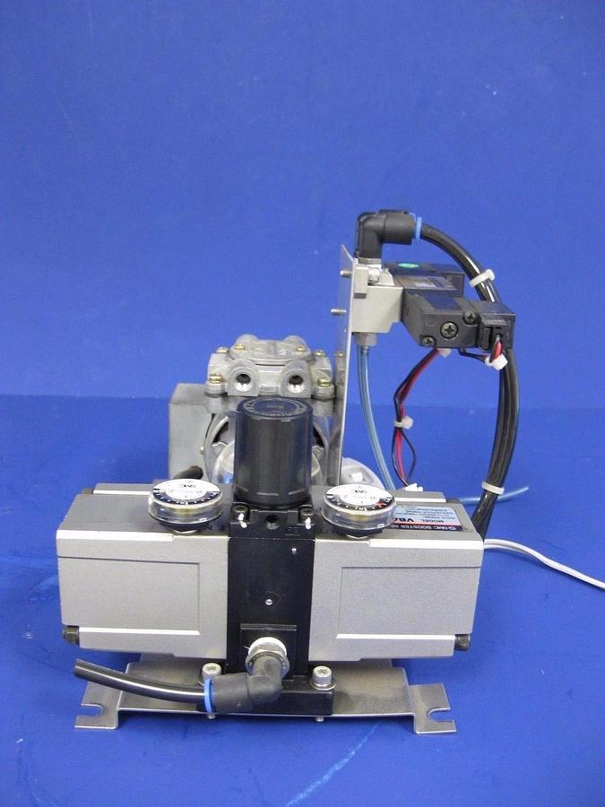 Used Ulvac DAL-5S Diaphragm Vacuum Pump Assembly with SMC 10-VZ3243 and VBA1110, Used