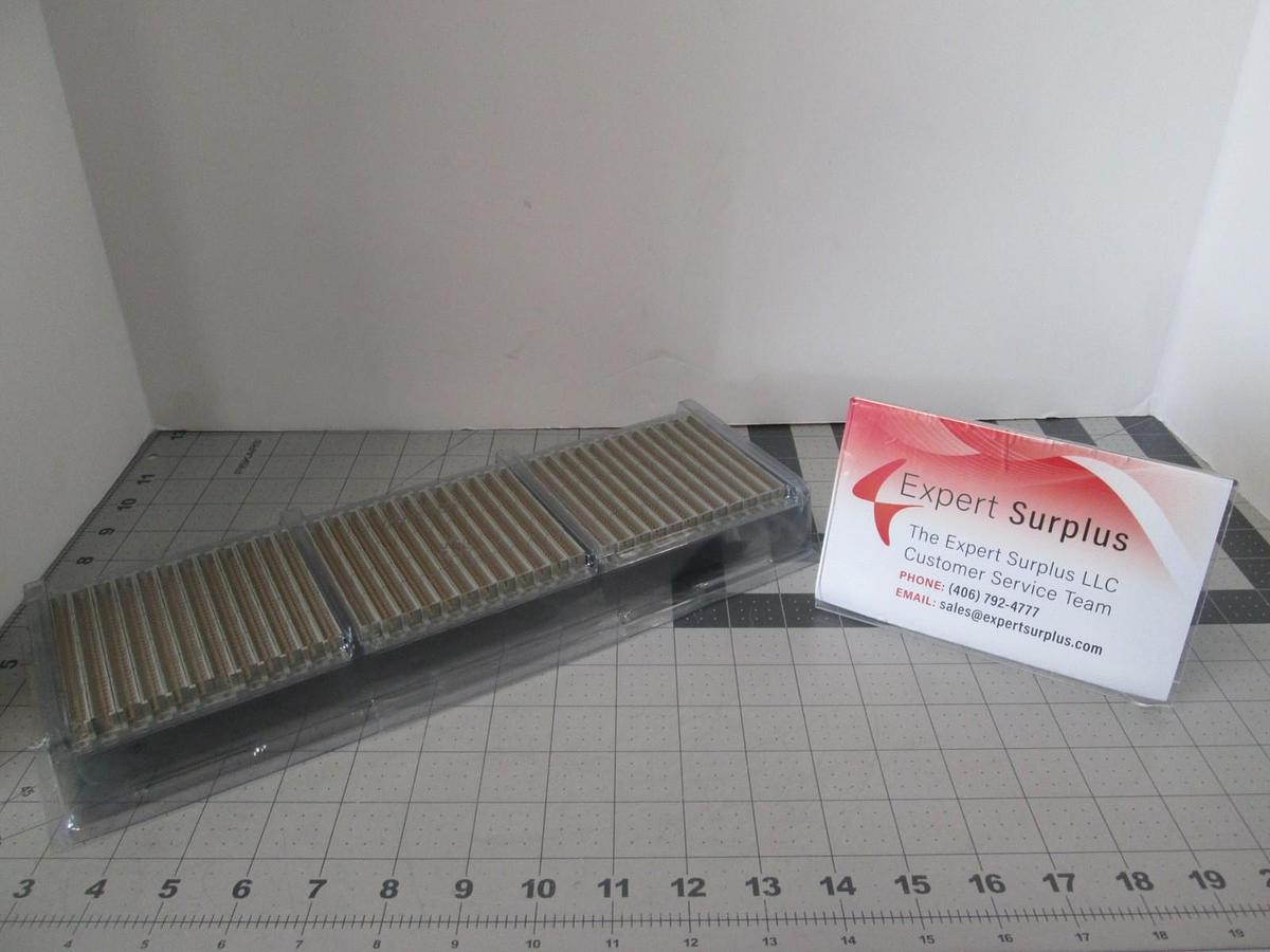 ERNI Electronics, Connector Header 64-Pin, Male Straight 2 Row, New, Lot of 36
