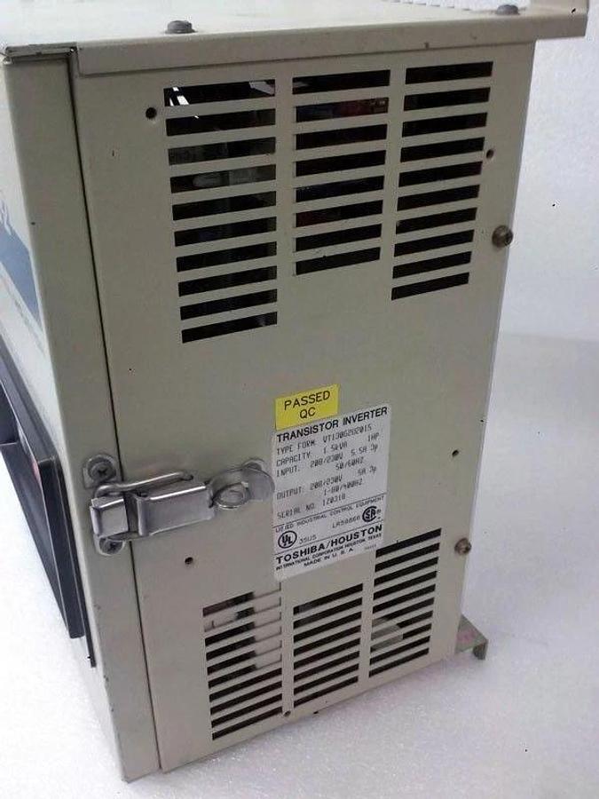 Used Tosvert Toshiba VT130G2U2015 Transistor Inverter 1.5kVA 1HP, Used