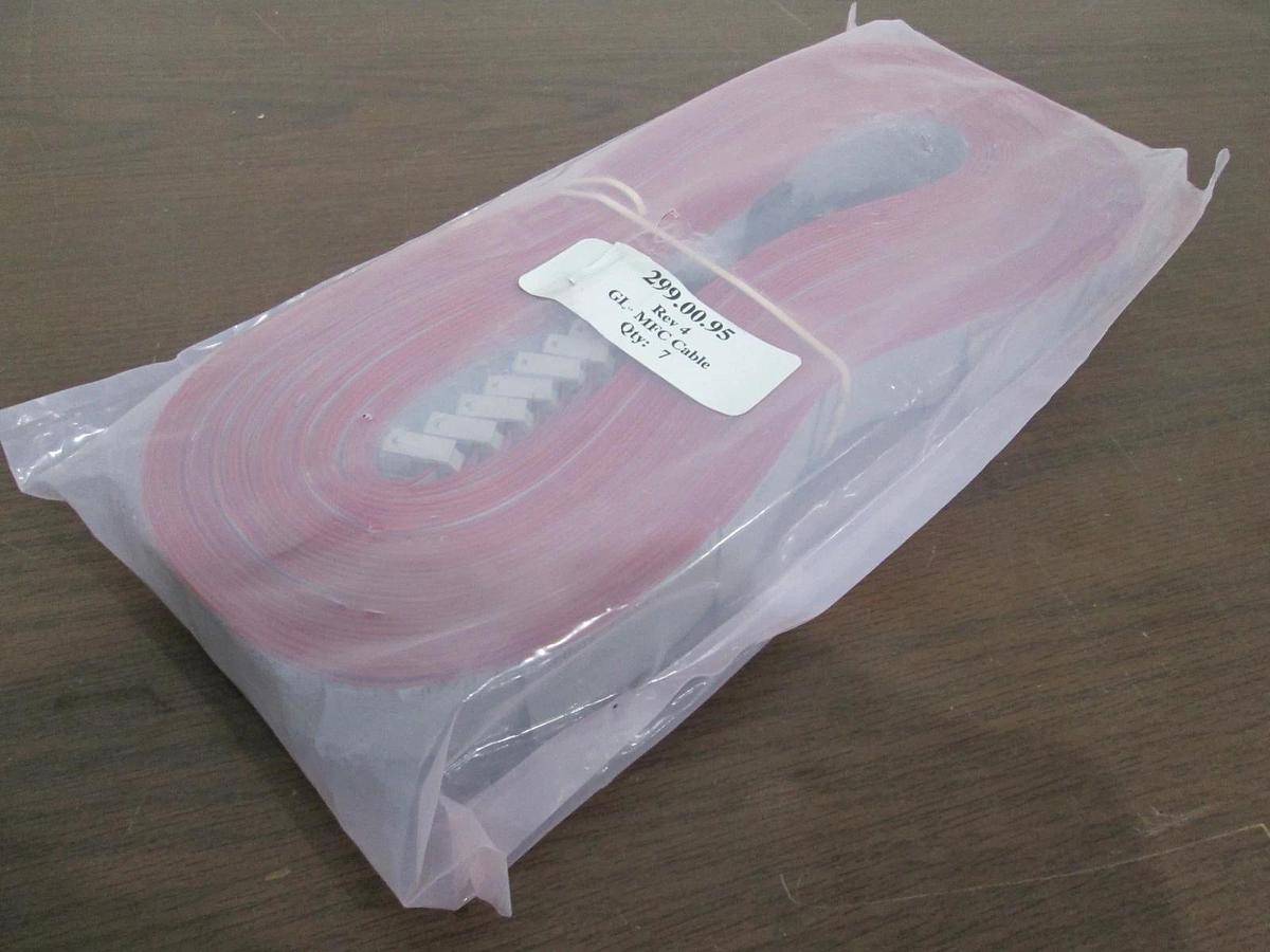 Used Semy Eng mass flow control Ribbon Cable, 299.00.95, GL-MFC Cable, Used, Lot of 7