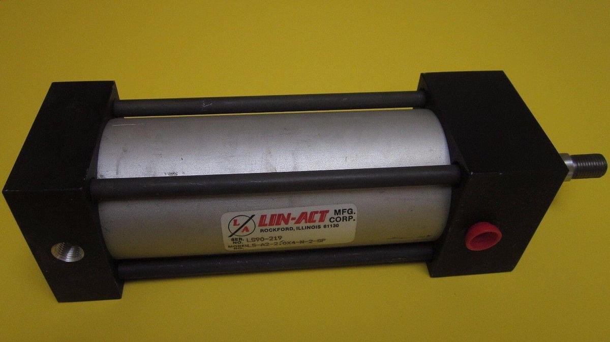Used Lin-Act LS-A2-2.0X4-N-2-SP Pneumatic Air Cylinder
