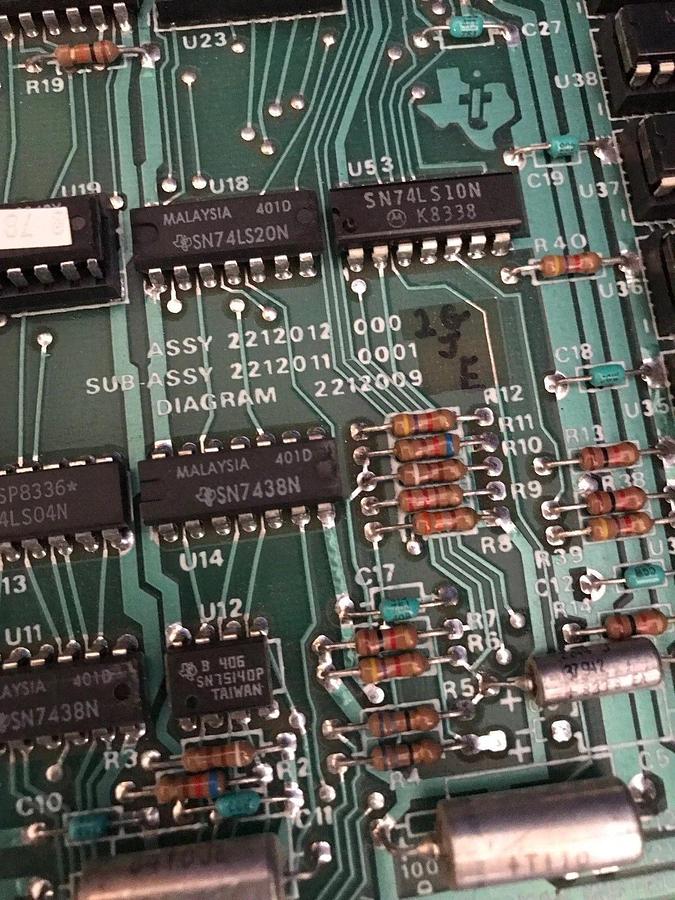 Used Texas Instruments 2212012-000 Rev 1G, PCB Assembly, Used