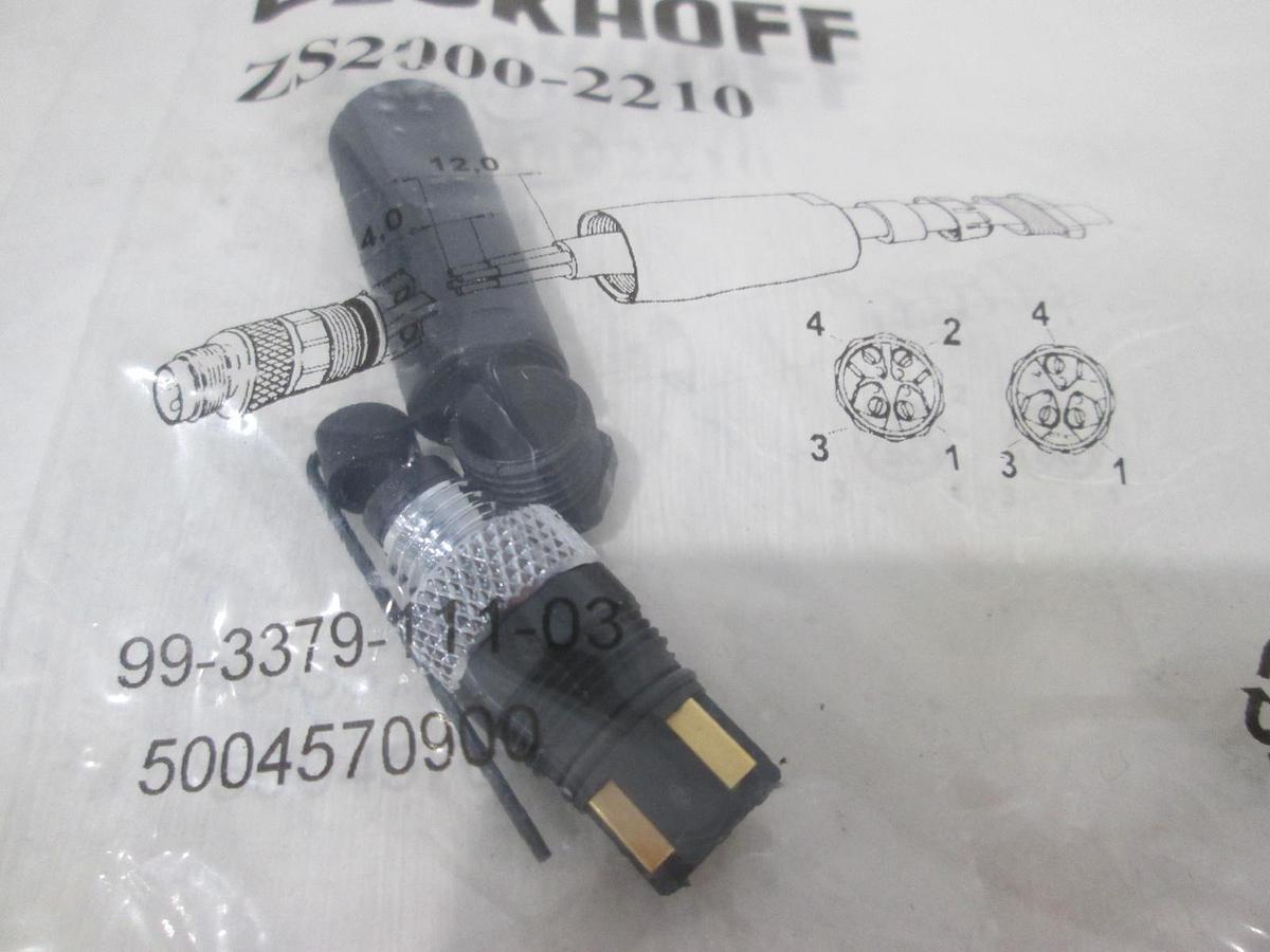 Beckhoff, Male Plug, ZS2000-2210, New, Lot of 6