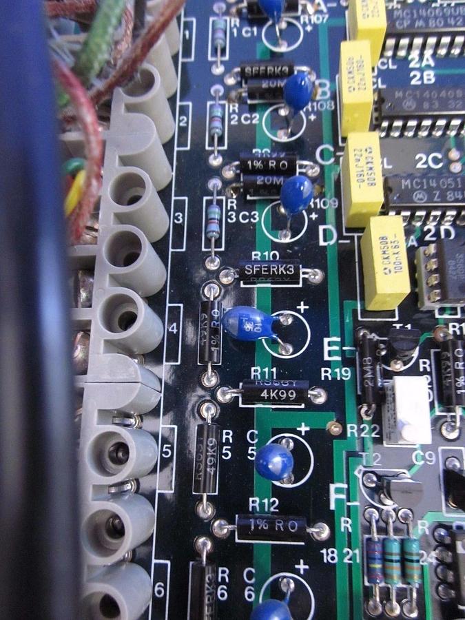 Used Semy Engineering MYP821000A 6 Input T/C Amplifier Assy w/ Box/Wires/Cabels