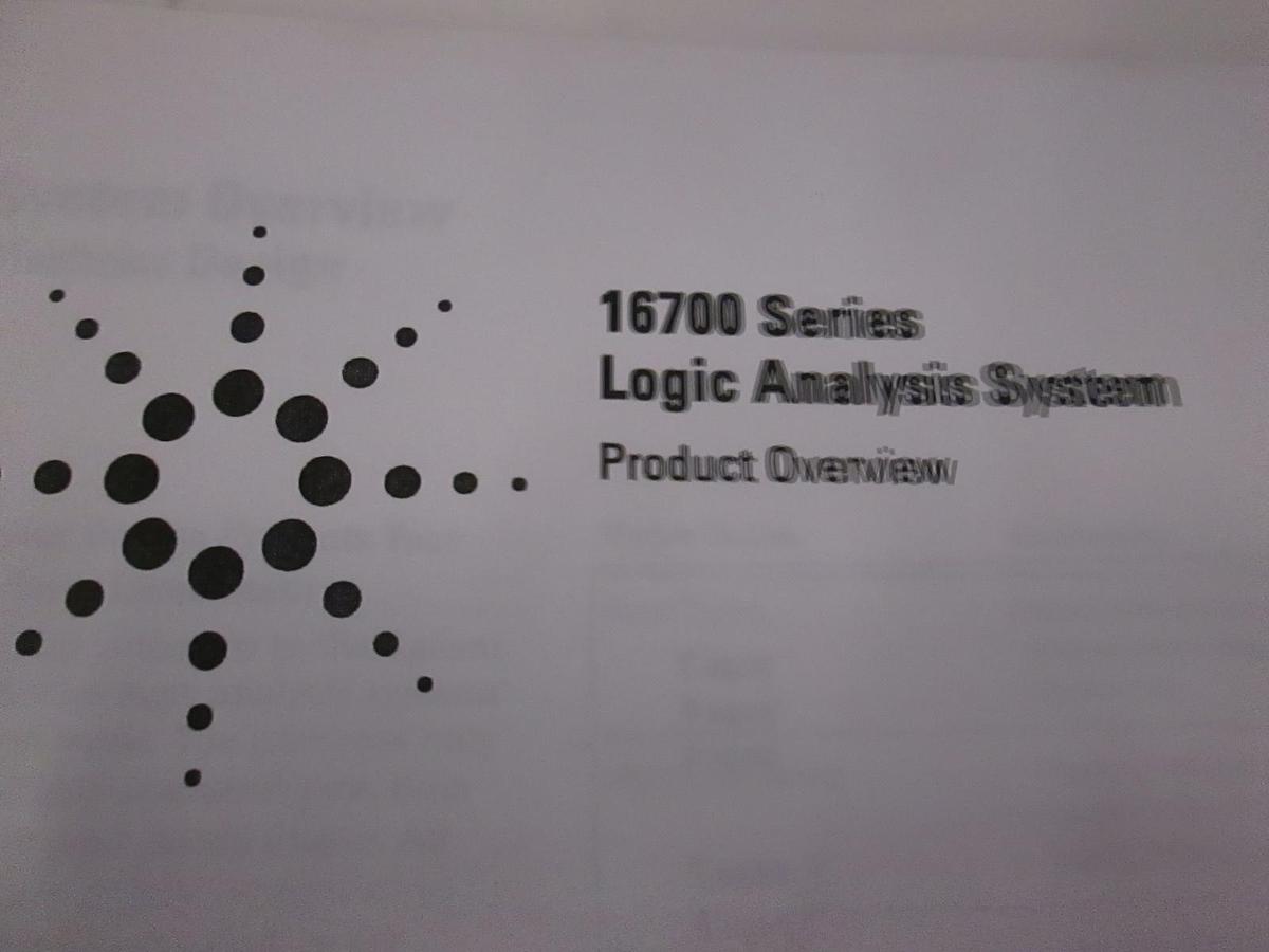 Used Agilent 16700 Series Logic Analysis System Product Overview, Used