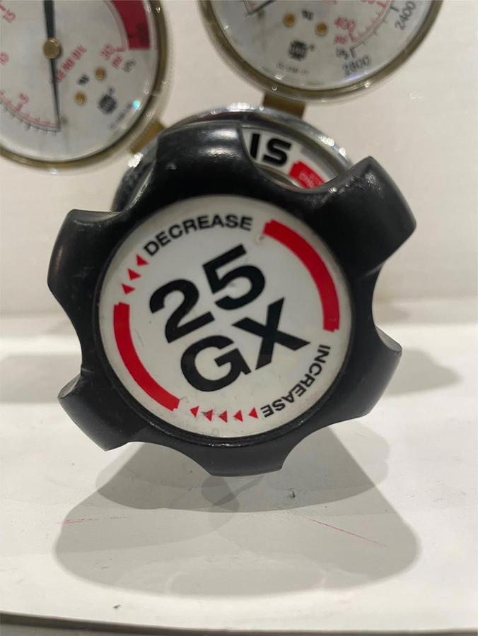 Used Harris, 25GX, Gas Regulator Assy w/ 2 Gauges, Used