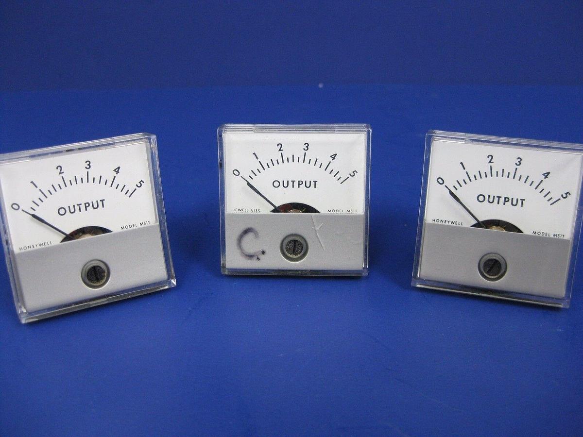 Used Honeywell / Jewel MS1T Panel Meter, 1-5 Output