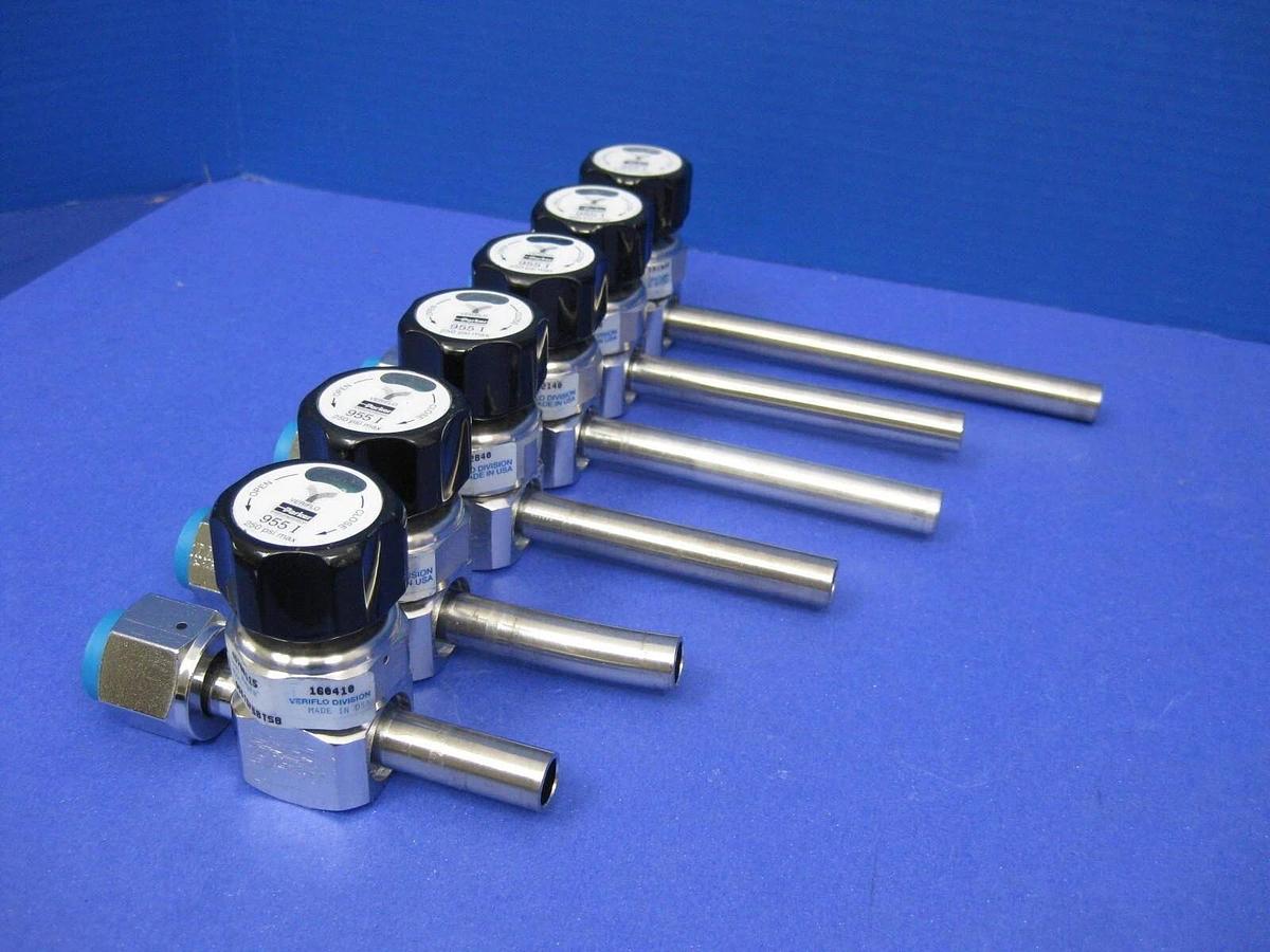 Used Veriflo 955ISFS8FTS8 UHP Diaphragm Valve 1/2"FVCR x Tube (Var. Lengths) LOT of 6