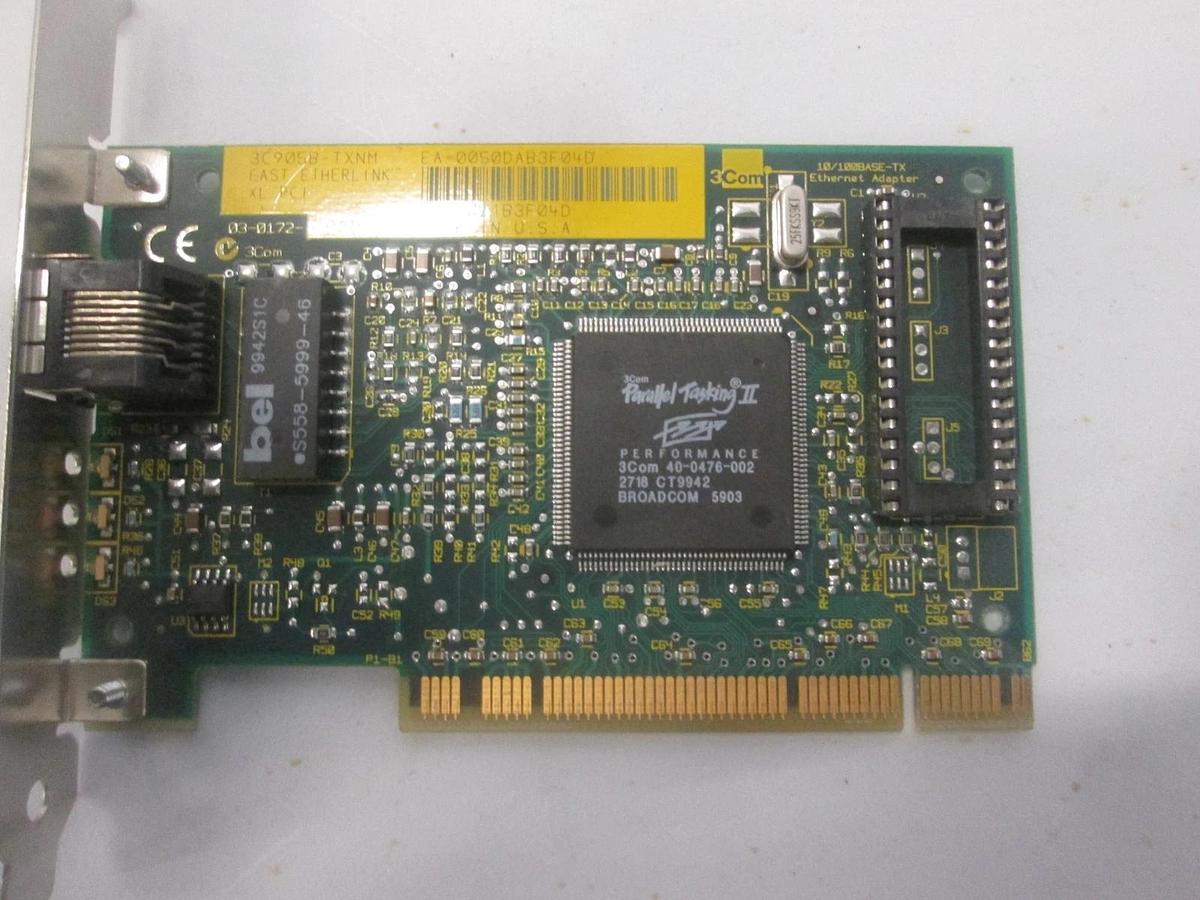 Used 3Com, 10/100BASE-TX, Ethernet Adapter, Used