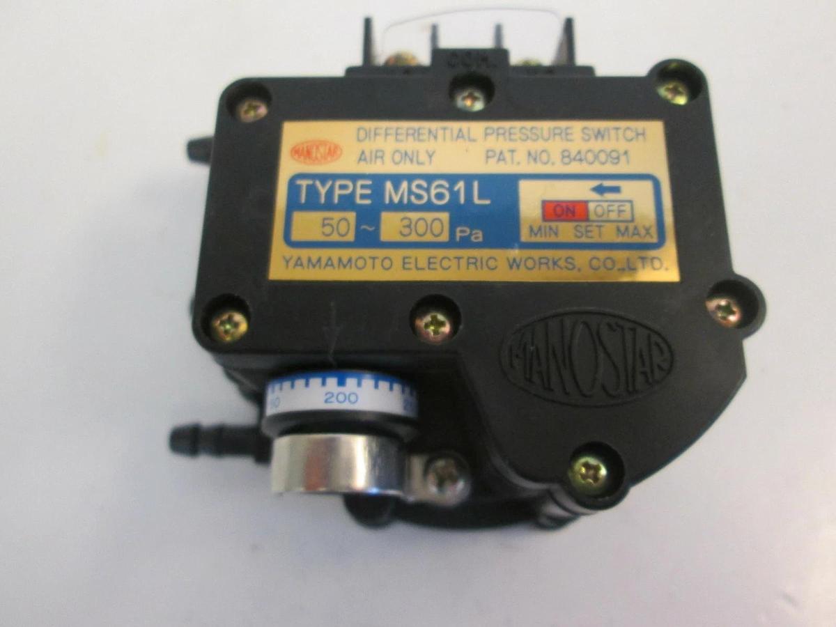 Used Yamamoto MS61L 50 - 300 Pa, Differential Pressure Switch