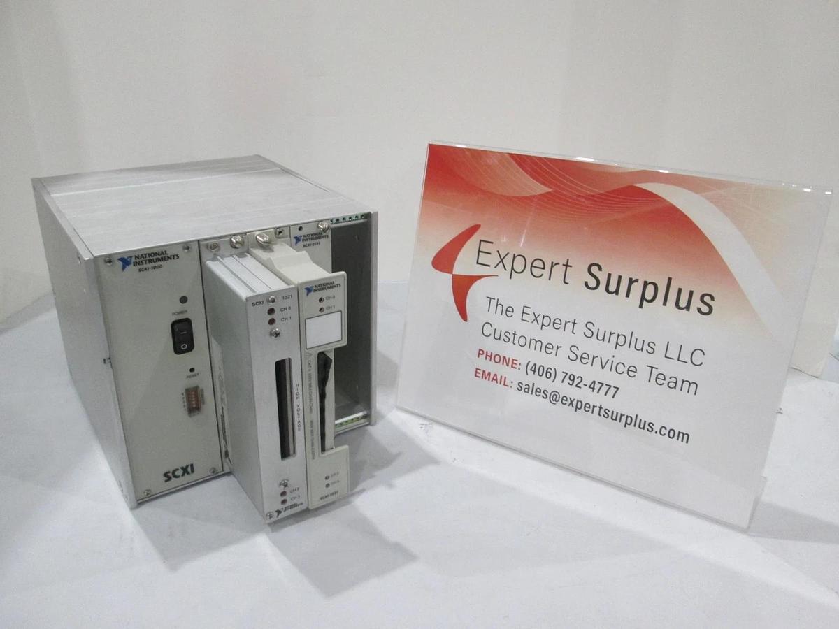Used National Instruments, SCXI-1000 Chassis w/SCXI-1321 and SCXI-1121, Used