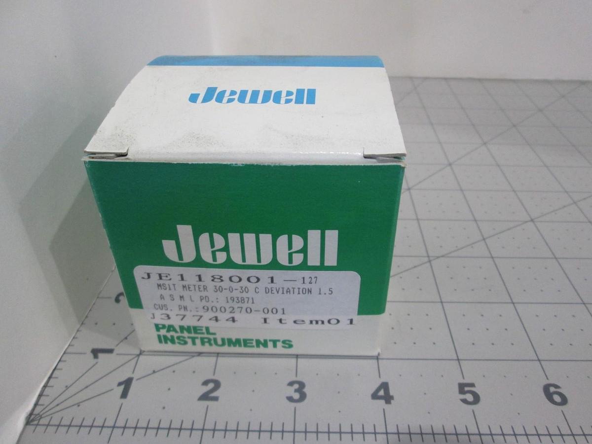 Jewell, MSIT Meter, 30-0-30 C Deviatoin 1.5, JE118001-127, New