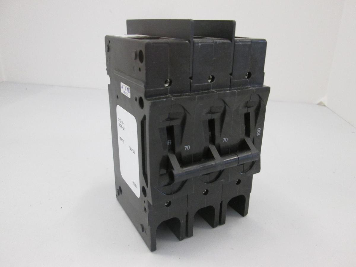 Used Airpax, 219-3-8625-21, Circuit Breaker, 3 Pole, 70-70-100A, Used