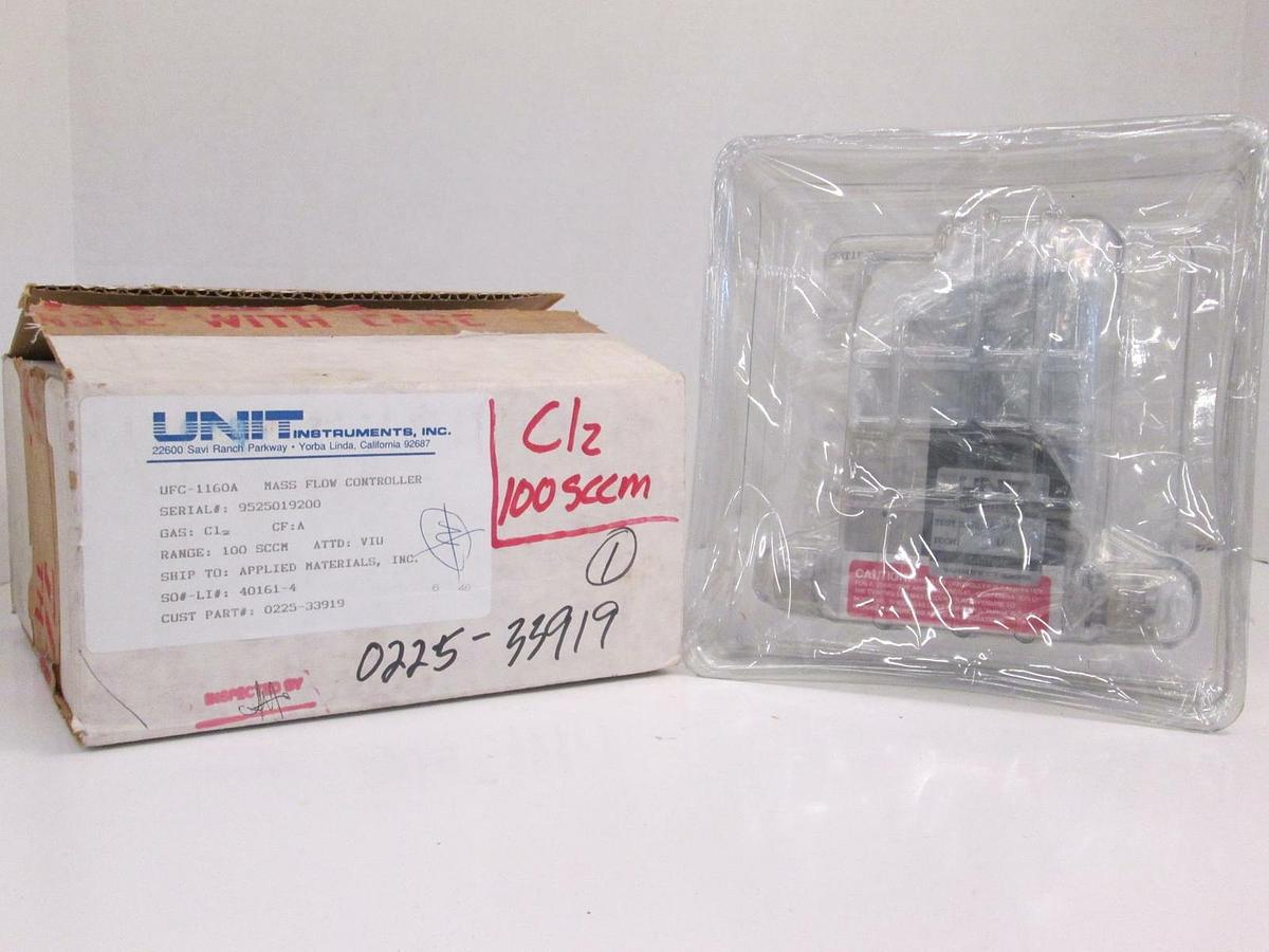 Used Unit UFC-1160A Mass Flow Controller, CL2, 100 SCCM, 15 Pin