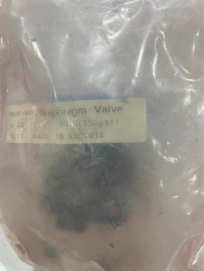 Used Agru, PVDF HP, Solef, Diaphragm Valve, New in Bag