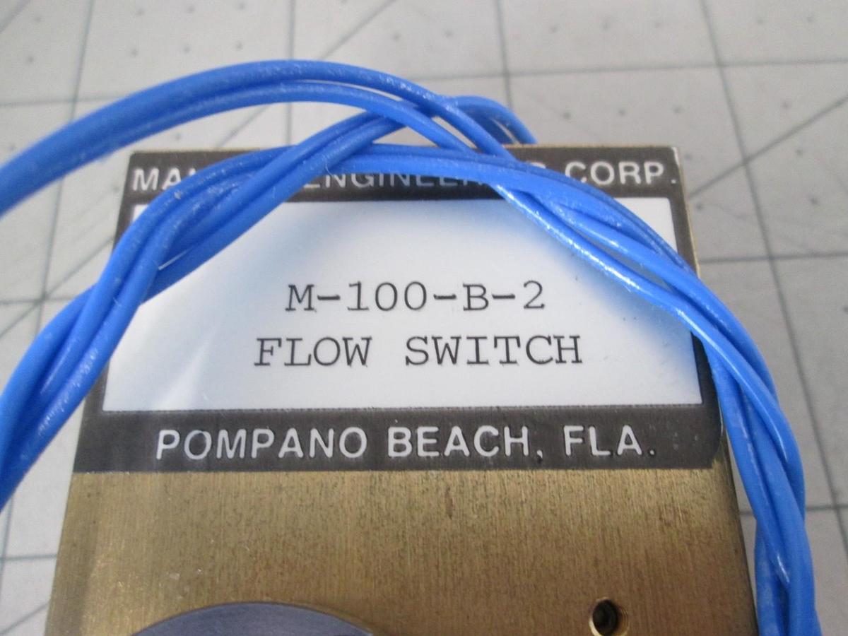 Malema Engineering, M-100-B-2, Brass Flow Switch, 1/8", FNPT, New