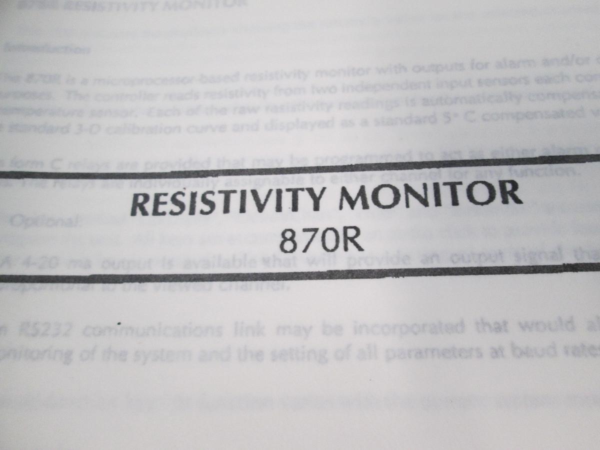 Used Bold Technologies, 625TM, Process Timer Manual, Used