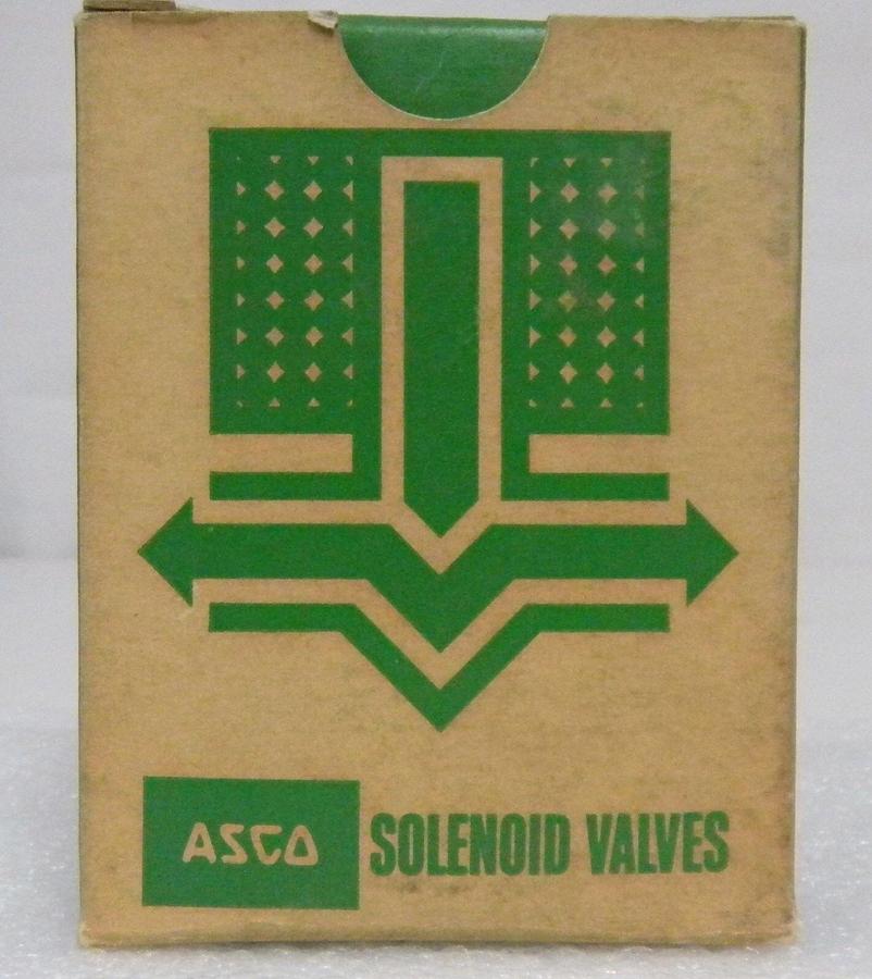 Used Asco 8262B22 Solenoid Valve, Volts 115/60, Orifice 1/8", Pipe 1/4", 115 PSI, 7 W