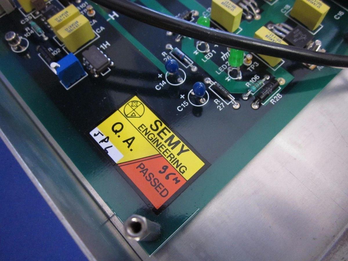 Used Semy Engineering MYP821000A 6 Input T/C Amplifier Assy w/ Box/Wires/Cabels