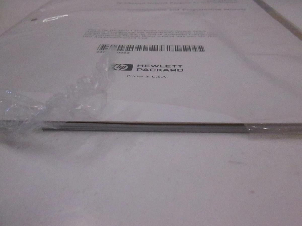 Used HP 3852A Data Acquisition/Control Unit, Config and Programming Manual, Used