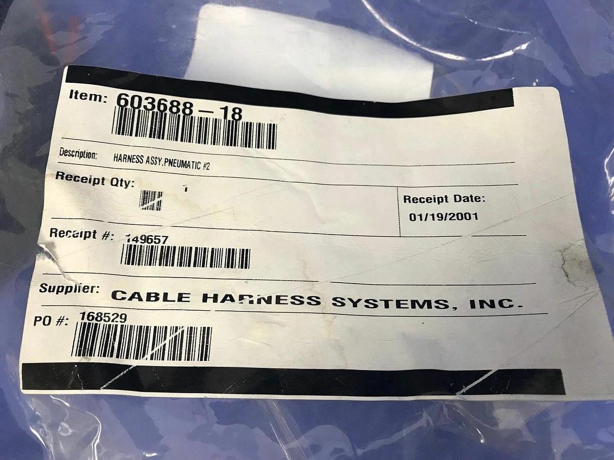 Used SPT AVP 8000 603394-15 Pneumatic tubing Harness Assembly, New