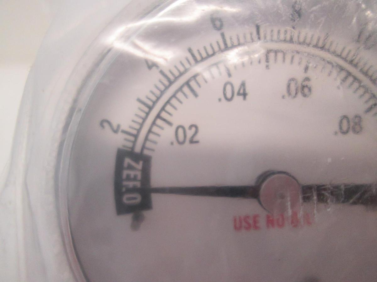 Used Millipore, 0-15 PSI, 01-3135 Pressure Gauge, Back Mount, New