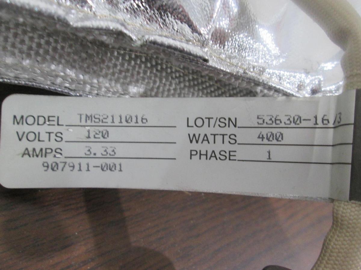 Used BriskHeat, TMS211016, Insulator Jacket, 120V, 3.33A, 400W, Single Phase, Used