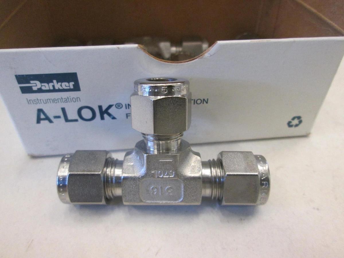 Parker, 5ET5-316, Union Tee Fitting Box of 5, New