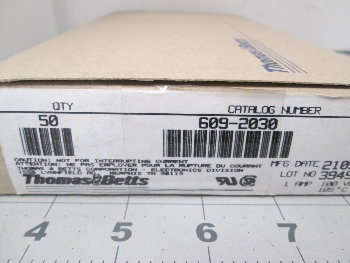 Thomas & Betts, 609-2030, Header Connector, New, Lot of 50