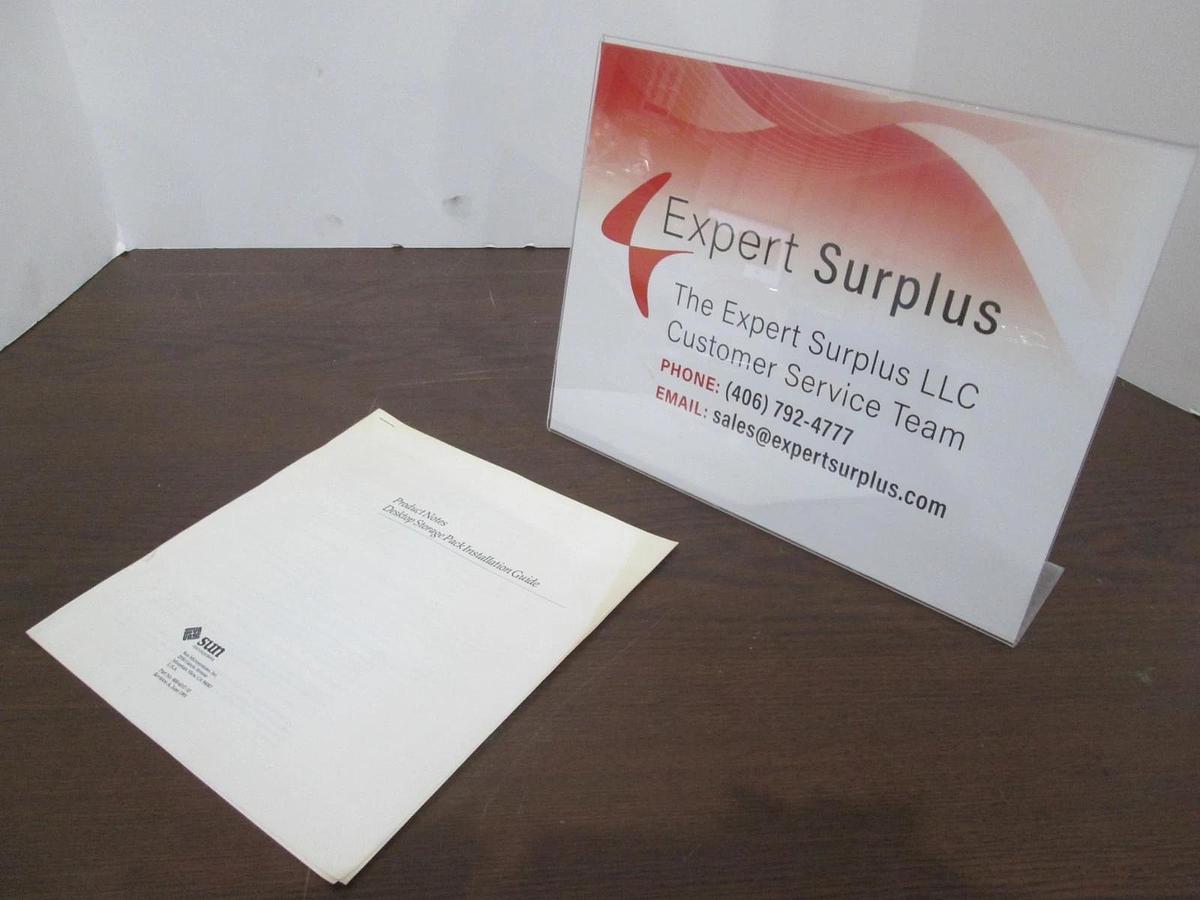 Used Sun, Product Notes, Desktop Storage Pack Installation Guide, 800-6317-10, New
