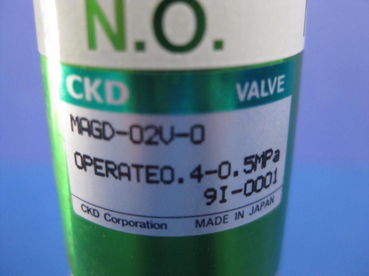 Used CKD MAGD-O1D-2 Air Operated Block Valve, N.O., Used