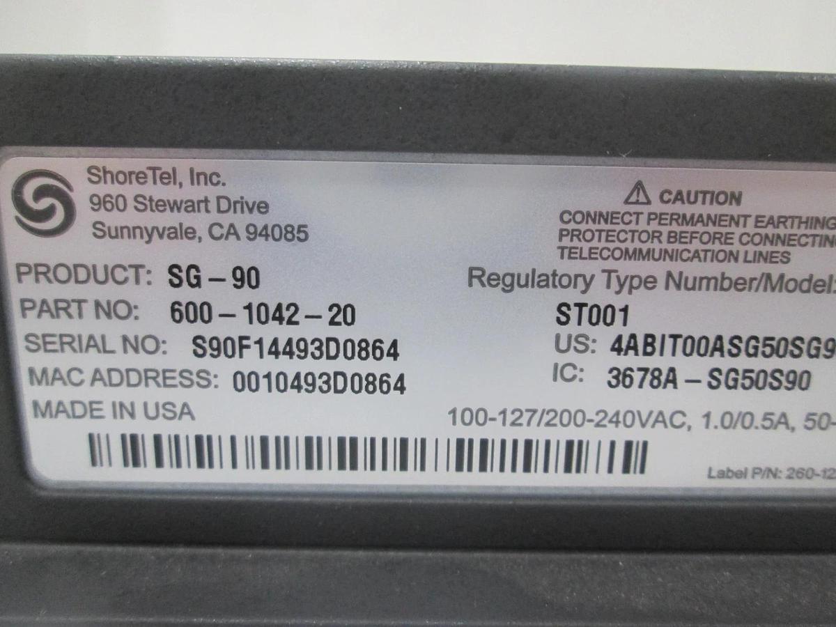 Used ShoreTel, ShoreGear 90, Voice Switching Module, Used