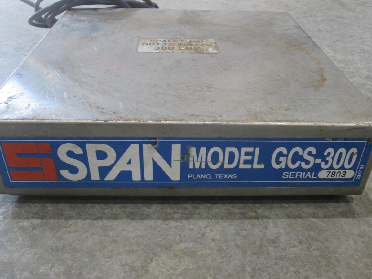 Used Span, Model GCS-300, 300LB Max Scale, Used