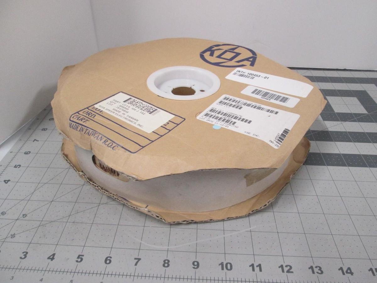 KOA, CF1/4 100 J T52, Resistor, Carbon Film, 1K Ohm 5%, New, Reel of 5000
