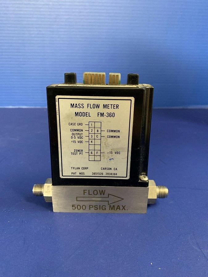 Used Tylan FM-360 Mass Flow Controller N2O, 3 SLPM, Used