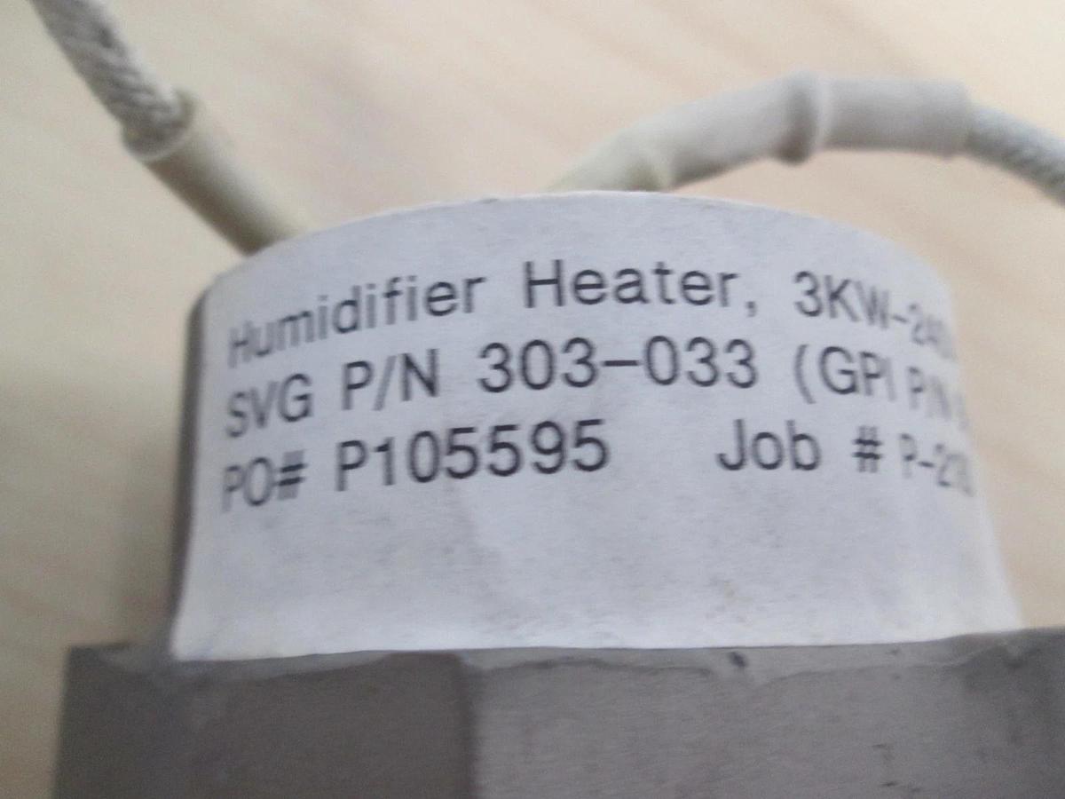 P&H, Humidifier Heater, 3KW-240V-1PH, Used