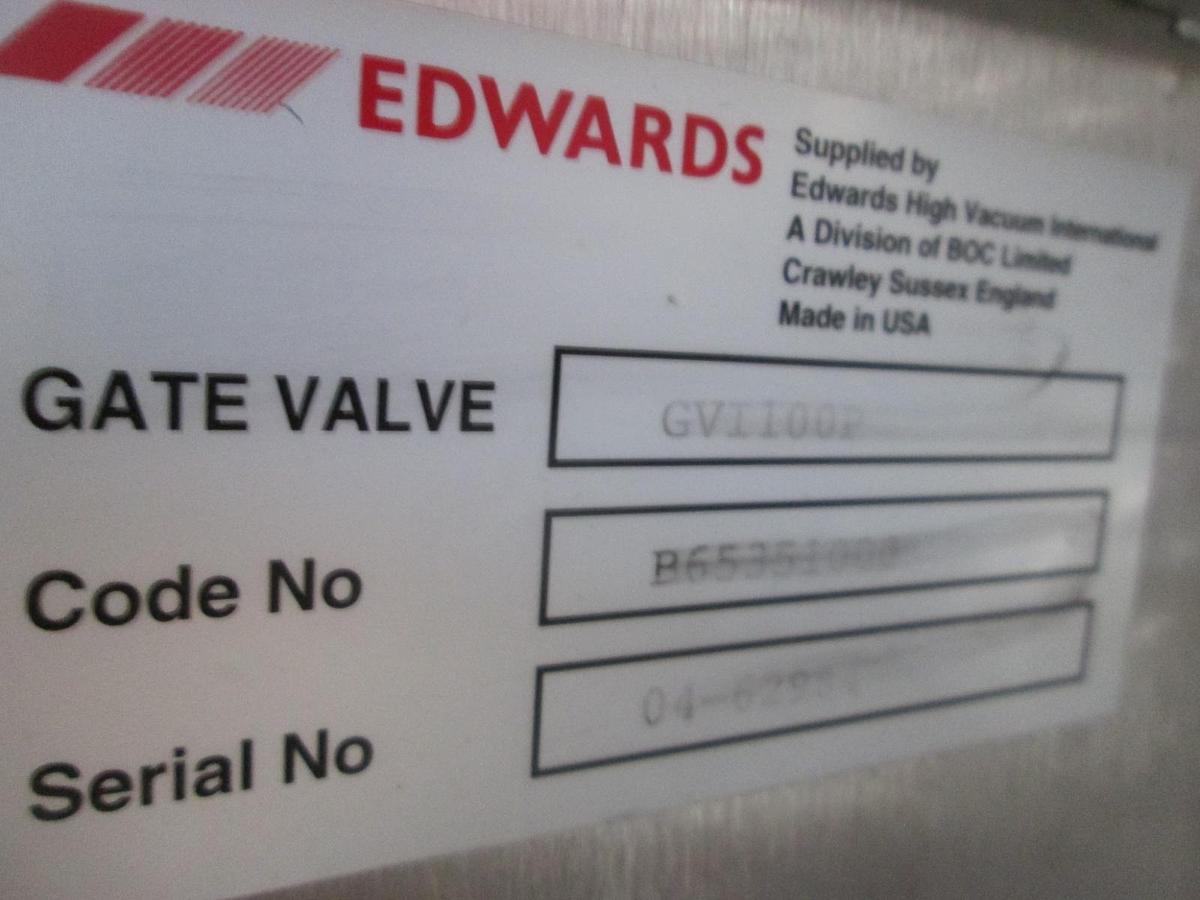 Used Edwards, Gate Valve GVI100P Assy w/ PV25MKS High Vacuum Int, Used