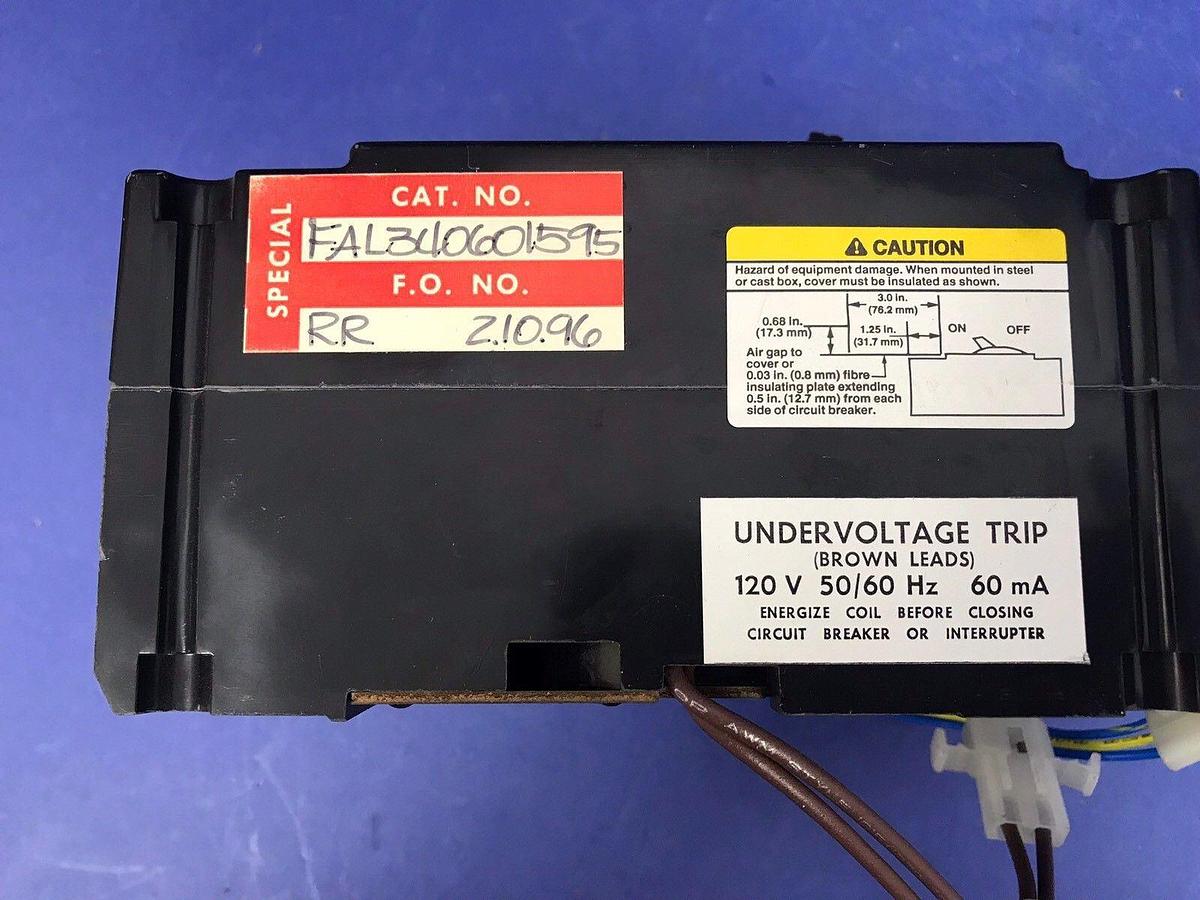 Used Square D FAL340601595 Thermal-Magnetic Circuit Breaker, 60A, Used