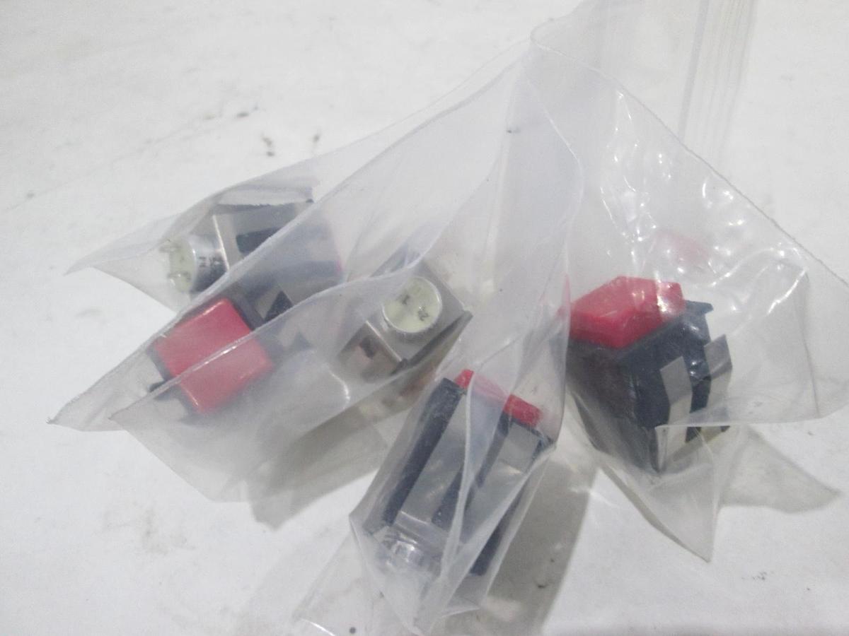 Red Button, Indicator Switch, 12522, New, Lot of 5